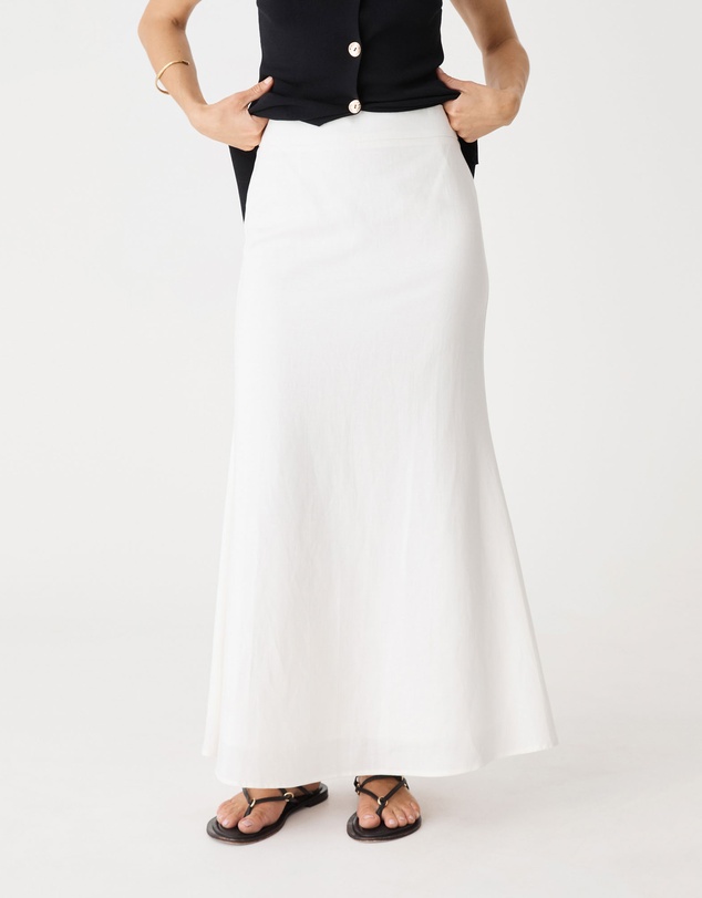Forcast - Amelia Linen Blend Maxi Skirt