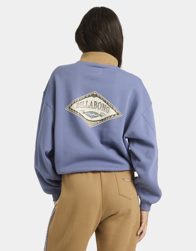 Billabong - Womens Wave Break Half Zip Fleece Hoodie