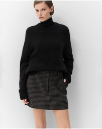 UNISON - Check Tailored Mini Skirt