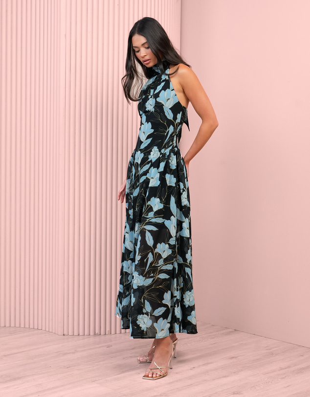 Azzurielle - Bia Halter Midi Dress