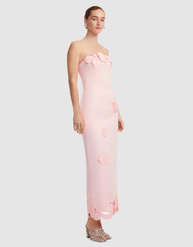 LEO LIN - Rayna Applique Bustier Maxi Dress