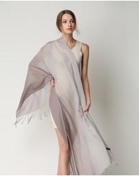 Ozwear Connection Uggs - Ugg 100% Merino Wool Tie Dye Scarf Grey and Taupe