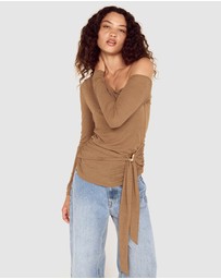 MINKPINK - Noa Assym Mesh Top