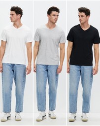 Staple Superior - 3-Pack Organic Basic V Neck Tee