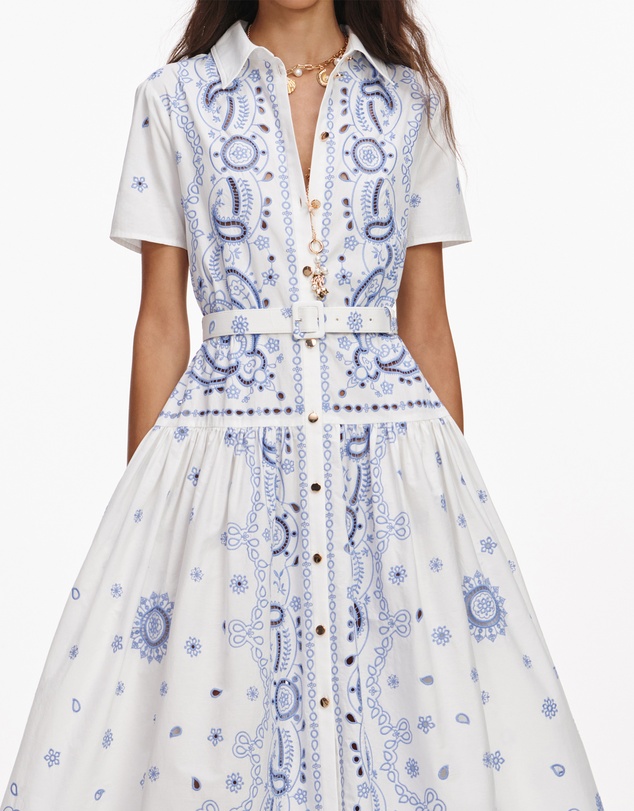 Self Portrait - Embroidered Midi Dress