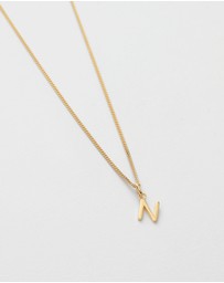 Kirstin Ash - N Outline Initial Necklace