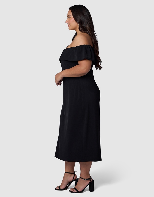 Pink Dusk by Curve Project - Dark Desires Midi Dress