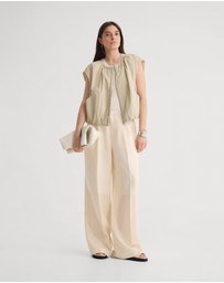 Oxford - Katie Sleeveles Bomber Jacket