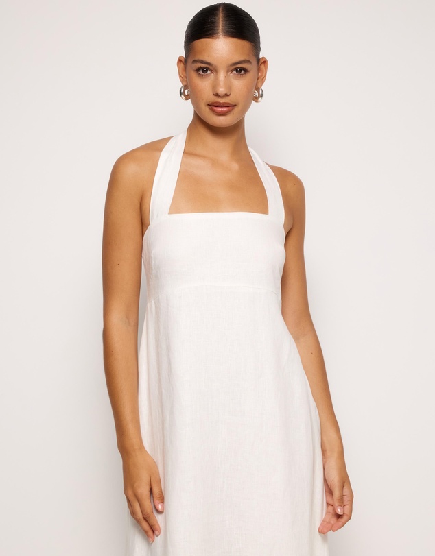 AERE - Lylah Linen Midi Dress