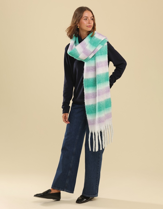 Morgan & Taylor - Jenna Chunky Striped Scarf 