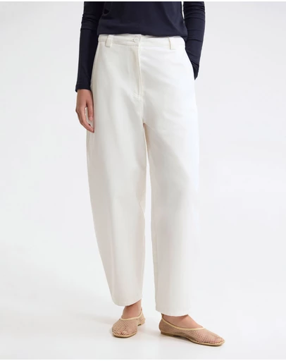 Oxford - Etta Barrel Leg Cotton Pant