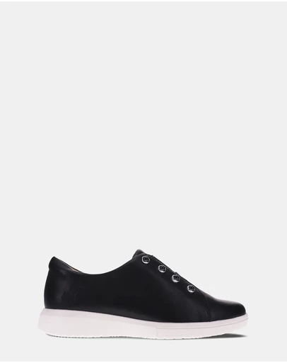 Mia Vita - Bingo Elastic Lace Sneaker - Black