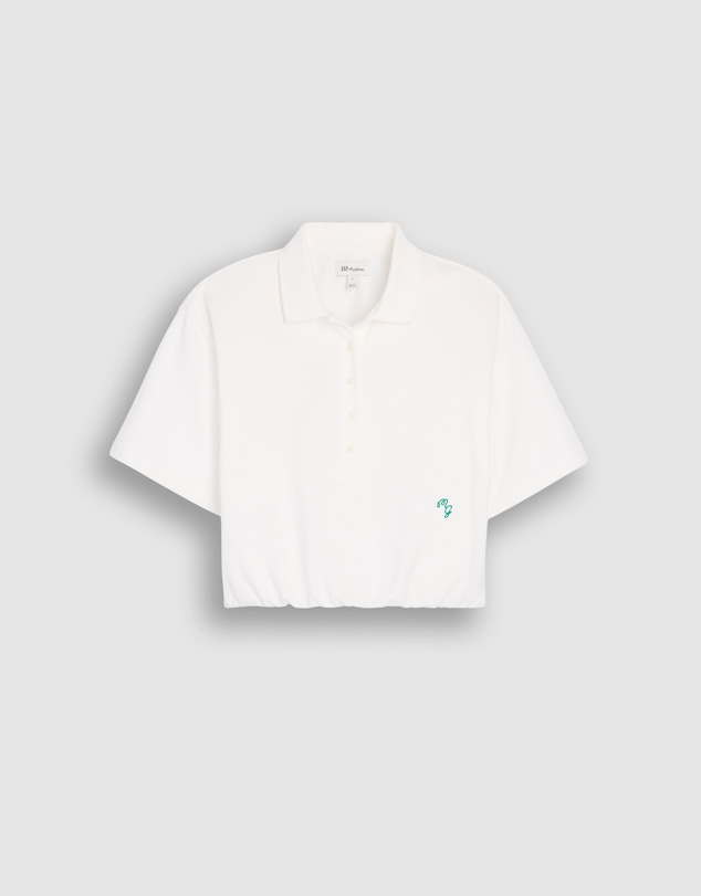 GAP - GAP x Malbon SS Cinch Waist Crop Polo