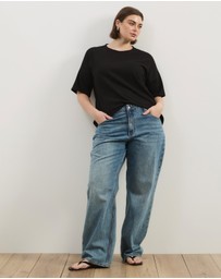 Atmos&Here Curvy - Sasha Waffle SS Tee
