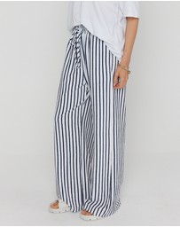 ALEXANDRA - Jojo Pants Navy Stripe