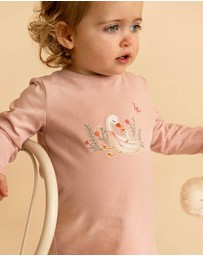 Bebe by Minihaha - Emmy Ducks and Flowers LS Tee - Babies