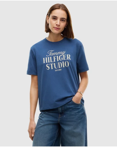 Tommy Hilfiger - Studio Tommy Crew Neck Relaxed Short Sleeve Tee