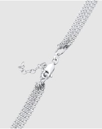 Elli Jewelry - Necklace Choker Links Modern in 925 Sterling Silver