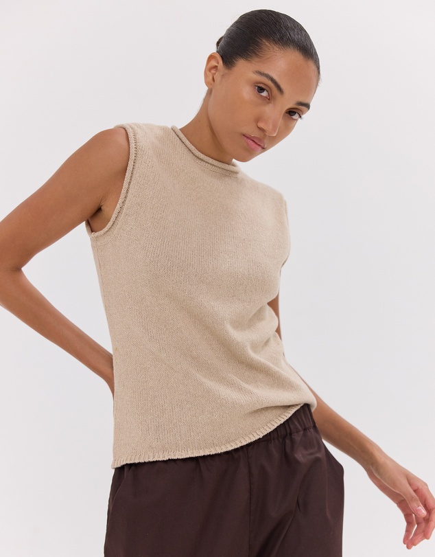Cloth & Co. - The Rolled Edge Tank | Dune