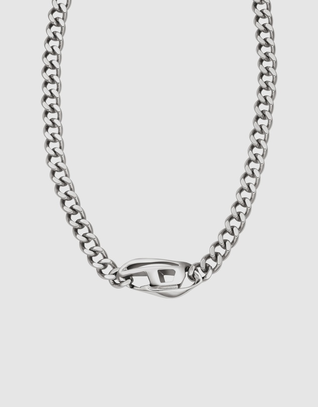 Diesel - Steel Silver-Tone Necklace