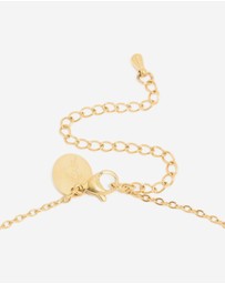 Lovisa - Waterproof Gold Plated Stainless Steel September Cubic Zirconia Birthstone Necklace & Earrings Set