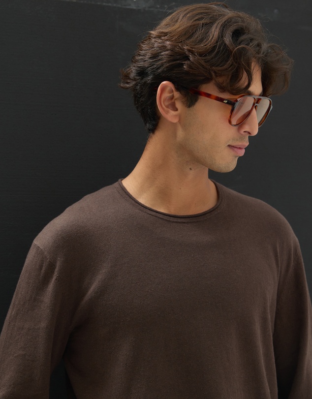 AERE - Easy Linen Blend LS Tee