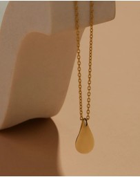 Najo - Eau Yellow Gold Necklace (45cm+ext)