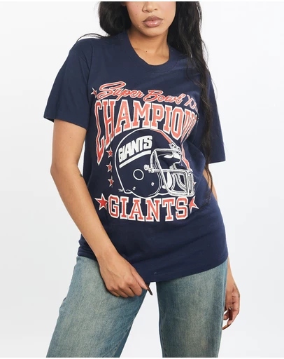 Vintage by The Real Deal - Pre Loved - Vintage 1987 NFL New York Giants Super Bowl Tee