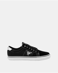 Fallen Footwear - Fallen Footwear Bomber Suede/PU Men Shoes Black/White/Silver