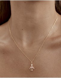 By Charlotte - Tiny Dancer Pendant - Pink Crystal