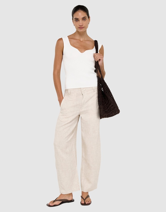 Staple the Label - Neve Linen Barrel Leg Pants