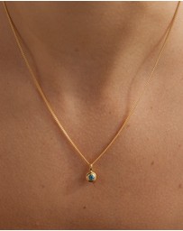 Kirstin Ash - Birthstone Necklace October Pink Tourmaline