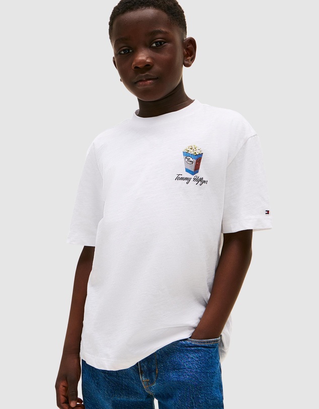 Tommy Hilfiger - Back Graphic Textured T-Shirt - Teens