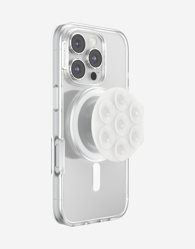 PopSockets - PopGrip SuckUp Suction MagSafe 3in1 Phone Grip Holder Stand