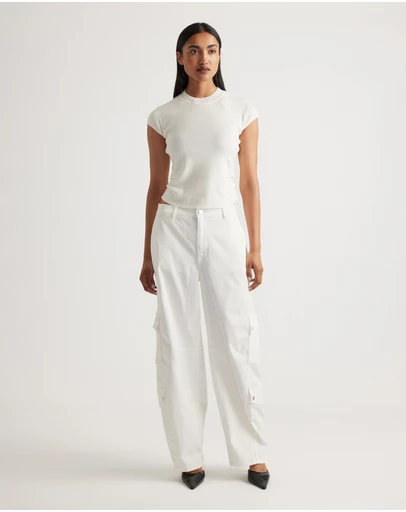 Decjuba - Lily Pleat Detail Knit Tee