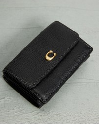 Coach - Essential Polished Pebble Mini Trifold Wallet