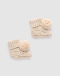 Purebaby - Cashmere Booties -Kids-Babies