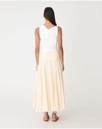 Forcast - Cici Bamboo Twist Shoulder Top