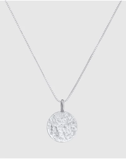 Kuzzoi - ICONIC EXCLUSIVE - Coin Pendant Necklace in 925 Sterling Silver