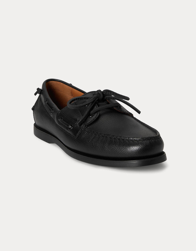 Polo Ralph Lauren - Merton Tumbled Leather Boat Shoes - Men's