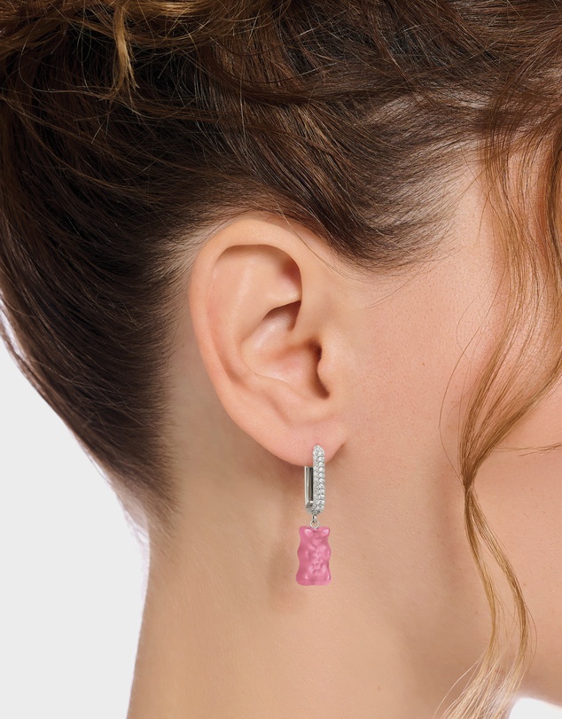 THOMAS SABO - HARIBO Pink Bear Hoop Single Earring