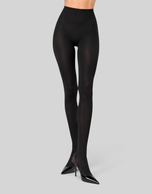High Heel Jungle - Velvet Deluxe Opaque Tights - Black