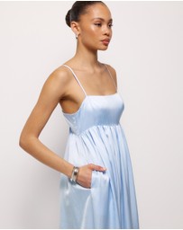 AERE - Suri Satin Maxi Dress