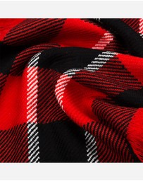 Ozwear Connection Uggs - Ugg Fringed Check Wool Scarf Red and Check