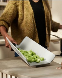 Joseph Joseph - Chop2Pot™ Plus Large Folding Chopping Board (Pale Blue)