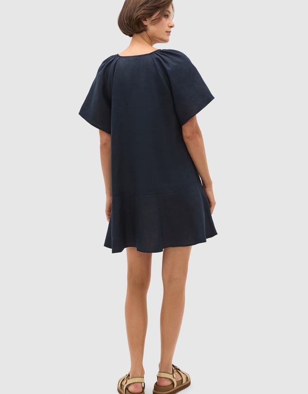 Seed Heritage - Core Linen Flutter Mini Dress