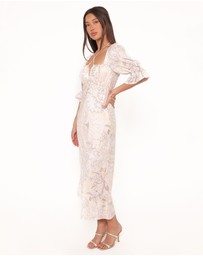 Petal & Pup - Pauline Long Sleeve Maxi Dress - Pastel Paisley