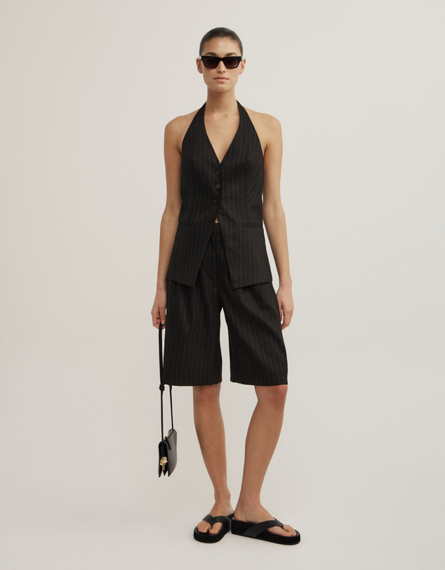 Witchery - Pinstripe Halter Vest