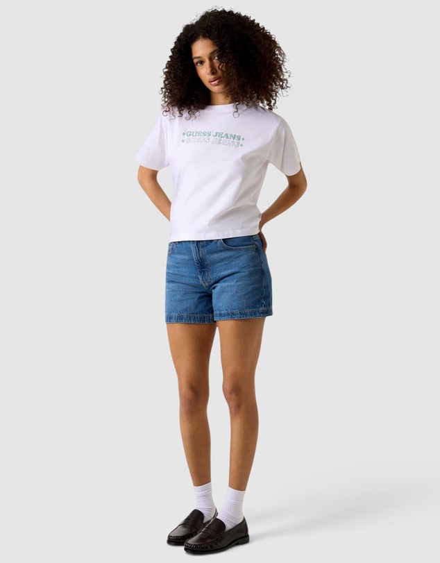 GUESS Jeans - GUESS JEANS Short Sleeve Boxy Print Star T-Shirt