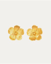 Ottoman Hands - Buttercup Gold Flower Stud Earrings